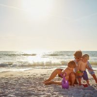 DadKidsBeach